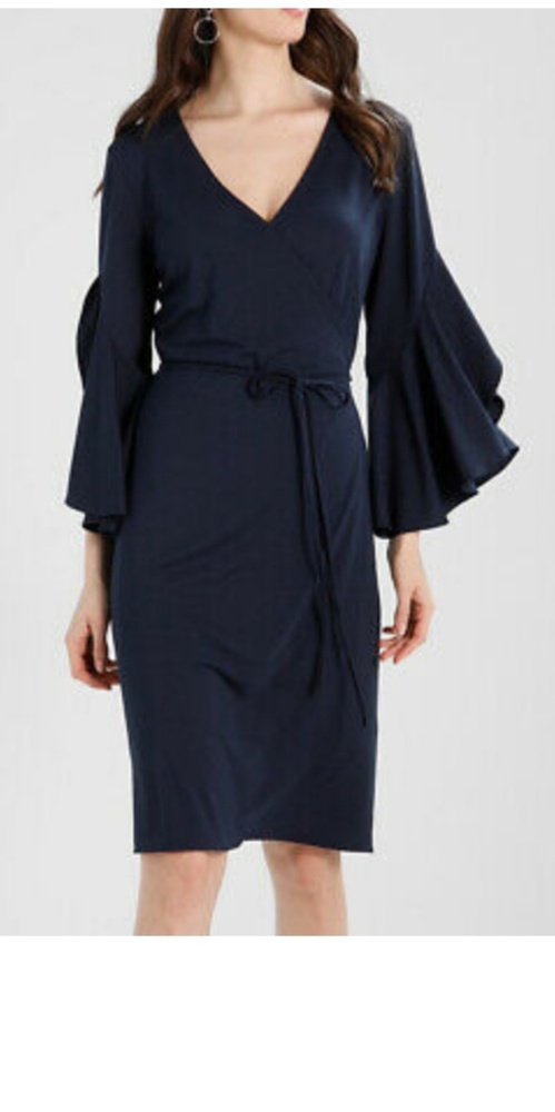 Banana Republic  Knit Ruffle Sleeves Dress
